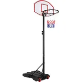 Sportana Basketballkorb höhenverstellbar 179-210cm mit Rollen