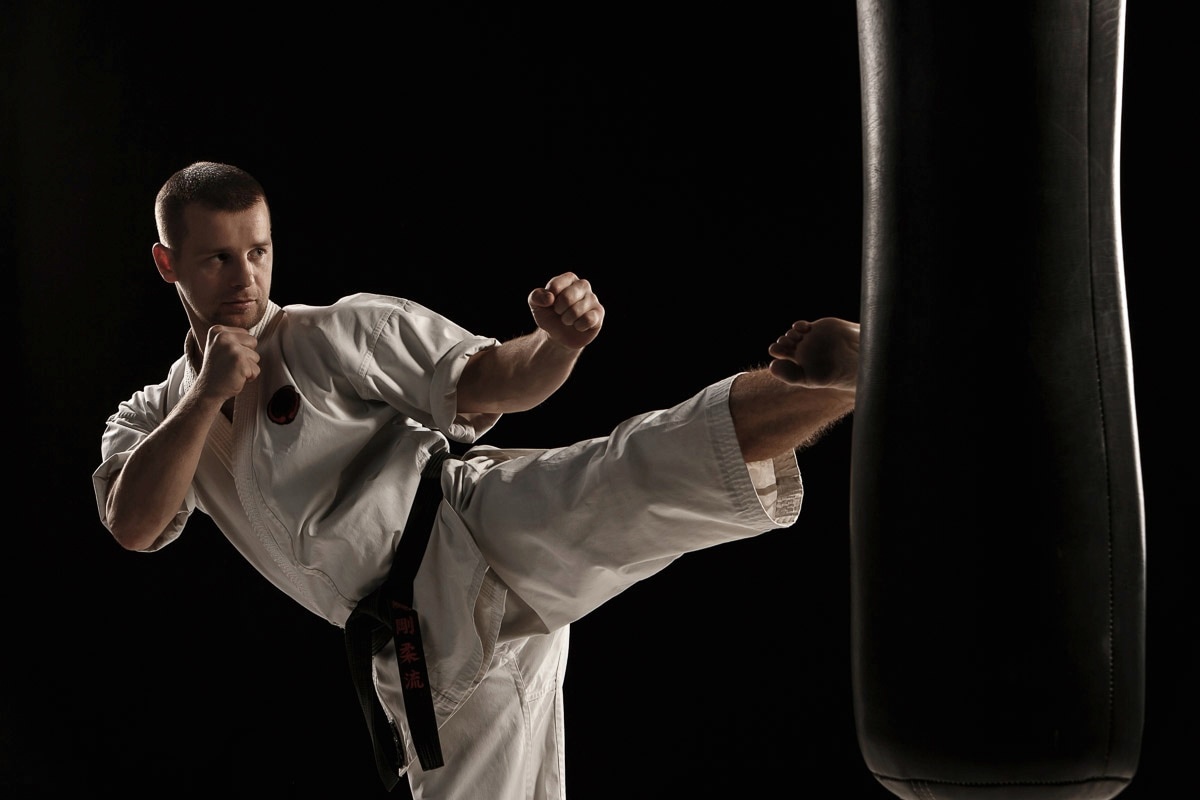 PAPERMOON Fototapete "Karate" Tapeten Gr. B/L: 4,50 m x 2,80 m, Bahnen: 9 St., bunt Fototapeten