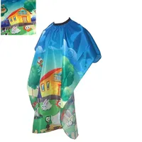 LiJuanWang Kinder Friseur Umhang,Kinder Friseur Schneiden Umhang,Friseurumhang für Kinder,Kinder Friseur Schürze,Wasserdichte Abdeckung Kleid,Haarschneiden Umhang