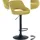 CLP Barhocker Milet höhenverstellbar drehbar gepolstert 1er Set 40 x 40 x 75 cm Grün/Schwarz