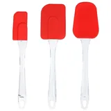 Silikon-Spatel-Set, 3-teilig, antihaftbeschichtet, Gummi-Spatel, Küchen-Backutensilien für Kuchen, Creme, Butter