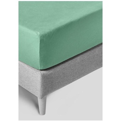 Kneer Exclusive-Stretch 93 Spannbetttuch - 120/130-200/220cm	lagune