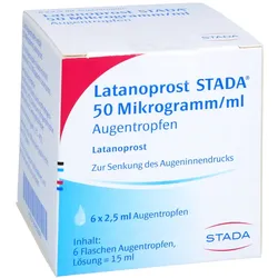 LATANOPROST STADA 50 Mikrogramm/ml Augentropfen 6X2,5 ml