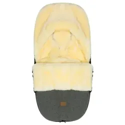 fillikid Winterfußsack Makalu Wool Lammfell grau
