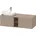 Waschtischunterschrank 140x55cm 2 A 1 Pl B L gol pol/Leinen