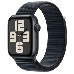 Apple Watch SE (2. Gen) GPS 44mm Alu Mitternacht Sport Loop Armband Mitternacht