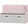 [en.casa] Sitzbank Vestnes Cotton Candy/Weiß 100 x 45 x 70 cm