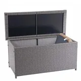 MCW Poly-Rattan Kissenbox D88 320l Basic Grau 63x135x52cm 320l