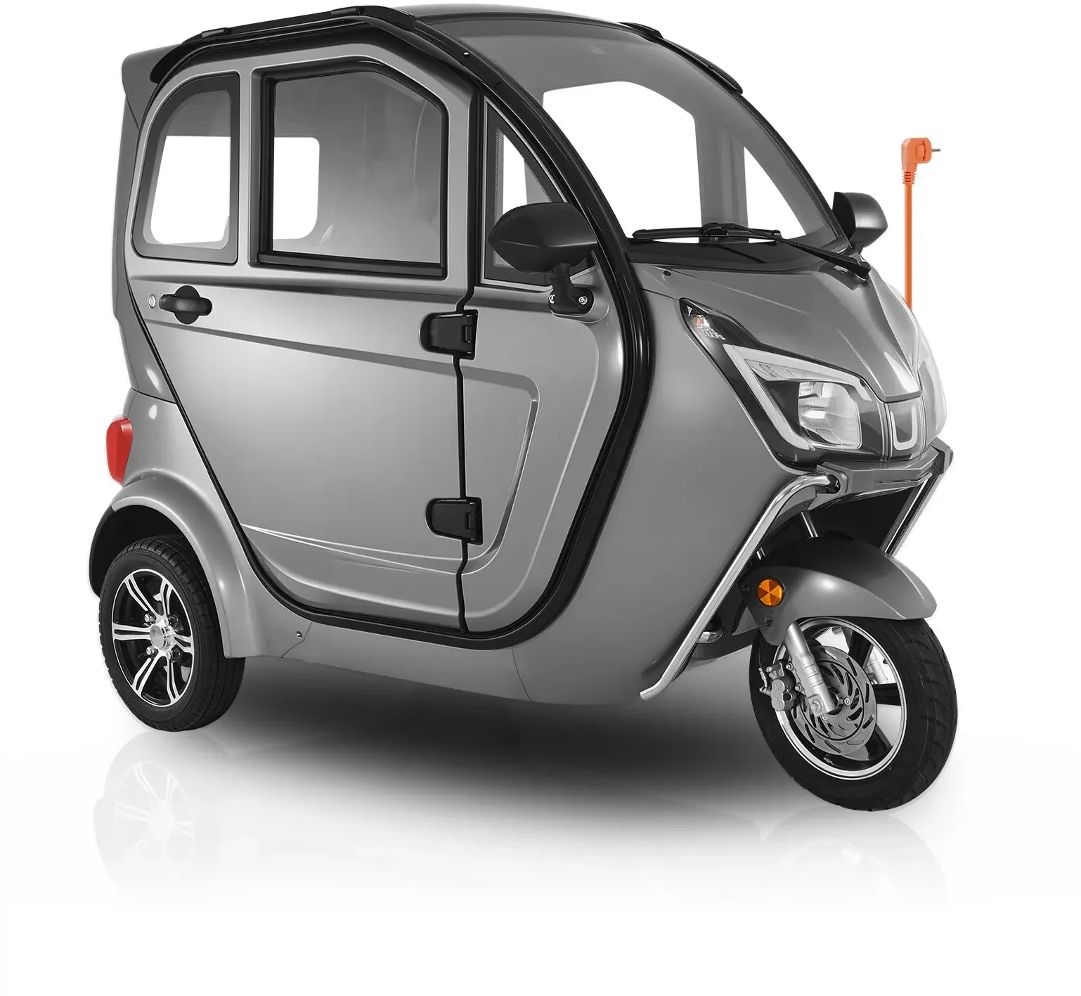 VEVOR 3-Rad-Elektromobil für Senioren, 295 kg Tragkraft, Mobilitätsroller 3-Sitzer, 1500 W, elektrisches Seniorenmobil, 60 km Reichweite & Fernentriegelung, geländegängig für Einkaufstouren
