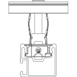 K2 Systems 2004148 Universal Modulmittelklemme schwarz eloxiert