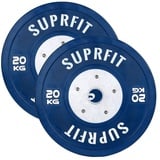 SF SUPRFIT Hantelscheiben 50mm - Gewichtsscheiben aus Hartgummi, 20 kg, (2-tlg), 50mm, Gewicht: 5 - 25 kg in vers. Farben