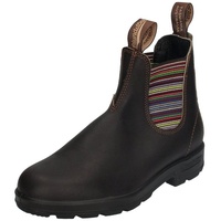 Blundstone 1409 Chelseaboots Stout Brown With Striped Elastics braun 38 EU