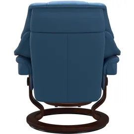 Stressless Relaxsessel STRESSLESS "Reno", blau (lazuli blau), B:75cm H:96cm T:75cm, Sessel, Relaxsessel, mit Classic Base, Größe S, M & L, Gestell Braun