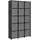vidaXL Bücherregal 15 Fächer 103 x 30 x 175,5 cm Schwarz