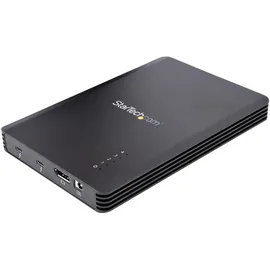 Startech 4 Bay NVMe Gehäuse, M.2 NVMe SSD Laufwerke, 1x DisplayPort Video/ 2x TB3 Downstream Ports, 40Gbit/s, 72W Stromversorgung, Externes Festplattengehäuse