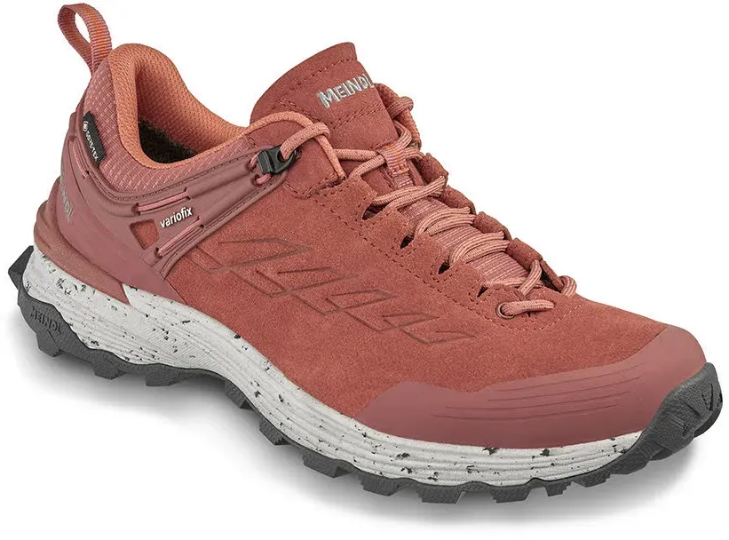 Meindl Dallas Lady GTX Damen Wanderschuhe Trekkingschuhe Low erdbeer/apricot 411⁄2 rot