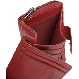 mano Donna Giulia Geldbörse Leder 9 cm rot