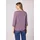 STREET ONE Tunikashirt STREET ONE, Damen, Gr. 38, lila (bright berry), Web, 100% Baumwolle, unifarben, comfort fit normal, Rundhals, elastischer Bund, Shirts, mit 3/4 Ärmeln