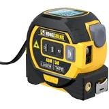 Laser-entfernungsmesser: 3-in-1-werkzeug Mit Laser, Kreuzlinie Und 5 M Maßband – Entfernung Von 0–40 M Messen, Fläche, Volumen, Trigonometrie Usw. Berechnen.