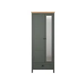 trendteam Stanton Garderobenschrank 77x39x198 cm grün