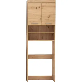 WELLTIME Avena Waschmaschinenumbauschrank 63 x 24 x 187 cm Beige
