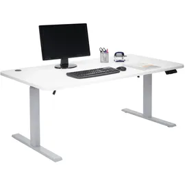 Mendler Schreibtisch HWC-D40 weiß