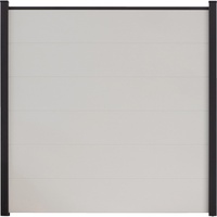 Groja BasicLine Steckzaun-Set weiß-anthrazit 180x180cm