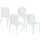 konsimo® Gartenstuhl 52 x 53 x 82,5 cm weiß 4 St.