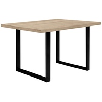 Forte TABLES ausziehbar, Holzwerkstoff, Sonoma Eiche, 140 cm