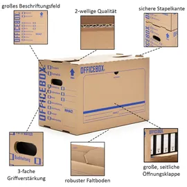 KK Verpackungen Officebox® Ordnerkarton Archivkarton (2-wellig)