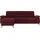 sit&more Ecksofa SIT & MORE "Astoria L-Form", rot (bordeaux), B:260cm H:91cm T:175cm, 100% Polyester, Sofas, Ecksofa, wahlweise mit motorischer Relaxfunktion