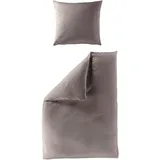 BIERBAUM 4135 Jersey Melange braun 135 x 200 cm + 80 x 80 cm