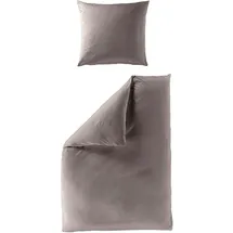 BIERBAUM 4135 Jersey Melange braun 135 x 200 cm + 80 x 80 cm