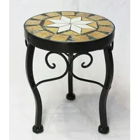 DanDiBo Ambiente DanDiBo Blumenhocker Mosaik Rund 20 cm Blumenständer
