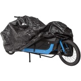 M-wave Fahrradgarage, extra groß, für einspurige Lastenräder, Fahrradschutz, widerstandsfähiges Tarpaulin, Größe ca. 280x135x70cm, Schwarz