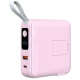 mobile origin Powerbank & Travel Charger Lightning/USB-C Cable MagSafe/AW/iPhone Compatible pink Powerbank - P... (10000 mAh, 22.50 W, 38.50 Wh), Powerbank, Pink