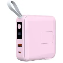 mobile origin Powerbank & Travel Charger Lightning/USB-C Cable MagSafe/AW/iPhone Compatible pink Powerbank - P... (10000 mAh, 22.50 W, 38.50 Wh), Powerbank, Pink
