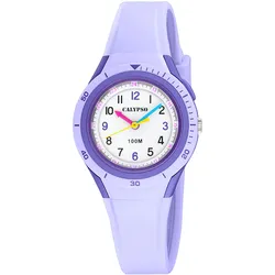 Quarzuhr CALYPSO WATCHES "My First Watch", lila (helllila), Armbanduhren, Kinder, Armbanduhr, Kinderuhr, analog