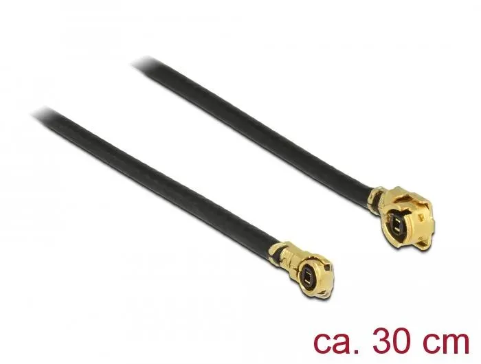 Antennenkabel MHF / U.FL-LP-068 kompatibler Stecker  MHF IV/ HSC MXHP32 kompatibler Stecker - Länge: 30cm