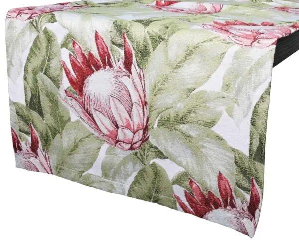 Tischläufer Protea 40x140 cm - Blumendesign