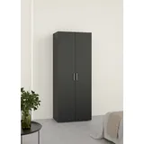 INOSIGN Kleiderschrank »Pepe Drehtürenschrank, Stauraum«, Breite 79 oder 118 cn, Höhe 200,9 cm, schwarz