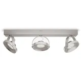 Philips myLiving LED Spot Spur 3-flammig Metall 4,5 W Edelstahl gebürstet