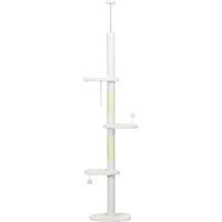 PawHut Kratzbaum Deckenhoch 225-255 cm weiß