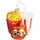 Brubaker Fast Food Menü Weihnachtskugel aus Glas - Burger Pommes und Soft Drink - Christbaumschmuck Lustig - Handbemalt und Mundgeblasen - Figuren Weihnachtsdeko Anhänger - Deko Baumkugel