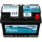 EnergyTank Boot 12V Batterie 100Ah - Boot Batterie 12V - Effiziente AGM Batterie 12V 100Ah - Marine 12V Batterie - Lange Lebensdauer Mover Batterie - AGM Batterie 12V - Bootsbatterie 12V 100Ah