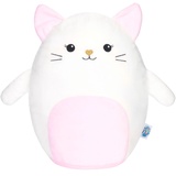 SQUISHBRUBIES Kira die Katze - 35 cm Kuscheltier - Superweiches Stofftier - Plüschtier Kätzchen zum Kuscheln, Verschenken und Sammeln - Weiß und Rosa