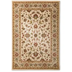 Orientteppich Kaschan 200 x 290 cm Polypropylen Beige Creme