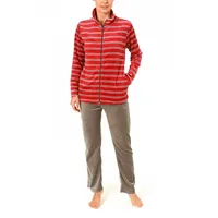 normann Hausanzug Homewear Nicky Velvet - 57669, Größe:44/46;Farbe:rot | 44-46