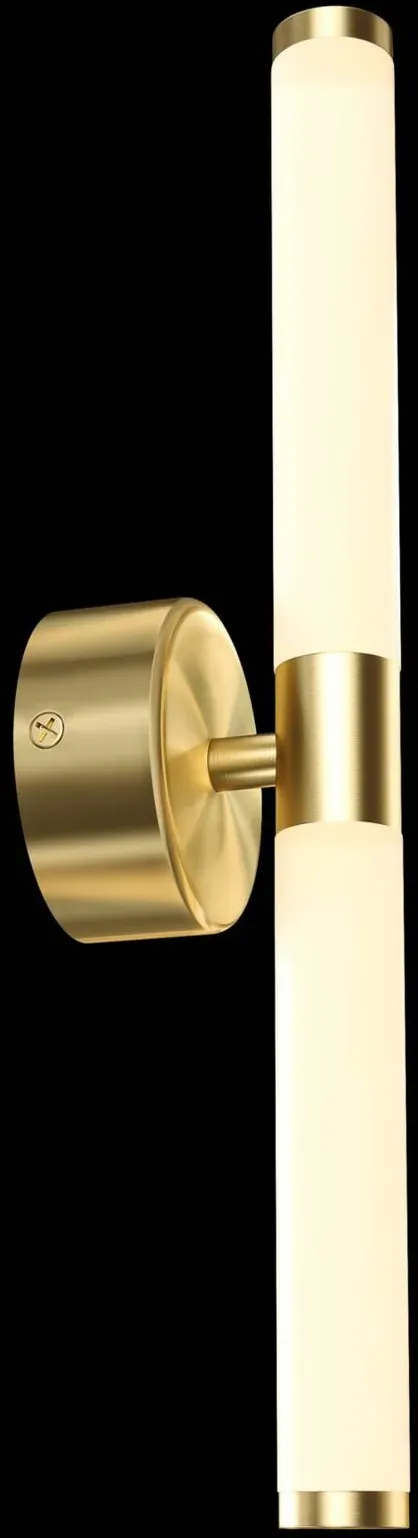 Maytoni Wandlampe Axis, messing / gold, für Wohn- / Esszimmer, Aluminium, Modern, LED Wandleuchte, Wandlampe Innen - 3 cm - 3 cm - 35.6 cm