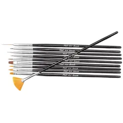 NEONAIL Synthetisches Pinsel Set – 10 Stk. Kunstnägel & Nageldesign 29 g 